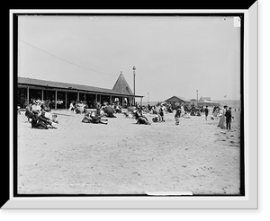 Historic Framed Print, Easton's Beach, Newport, R.I. - 3,  17-7/8" x 21-7/8"