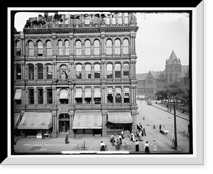 Historic Framed Print, Lafayette Square, Buffalo, N.Y. - 2,  17-7/8" x 21-7/8"