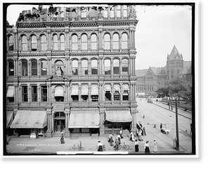 Antique City View - Buffalo - Lafayette Square, N.Y