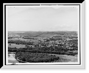 Historic Framed Print, Connecticut River and Brattleboro, Vt. from the east - 3,  17-7/8" x 21-7/8"