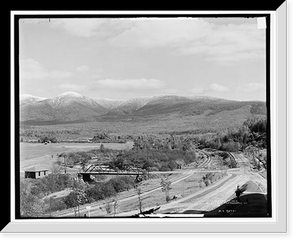 Presidential Range from Mt. Pleasant House, White Mountains, N.H, Vintage Print