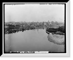 Historic Framed Print, St. Paul, Minn., from high bridge - 3,  17-7/8" x 21-7/8"