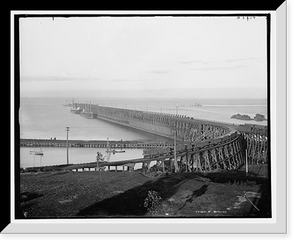 Historic Framed Print, The Harbor, Marquette, Mich. - 2,  17-7/8" x 21-7/8"