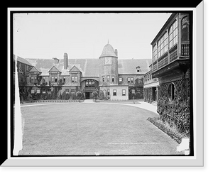 Historic Framed Print, Court of the casino, Newport, R.I.,  17-7/8" x 21-7/8"
