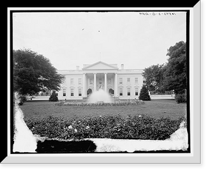 Historic Framed Print, Main entrance, the White House, Washington, D.C. - 2,  17-7/8" x 21-7/8"