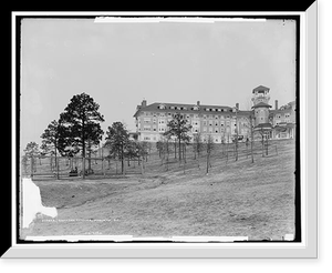 Historic Framed Print, Hampton Terrace [Hotel], Augusta, Ga. - 2,  17-7/8" x 21-7/8"