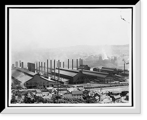 Historic Framed Print, Carnegie Steel Plant, Homestead, Pa. - 2,  17-7/8" x 21-7/8"