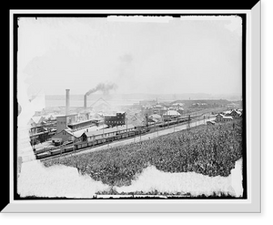 Historic Framed Print, Solvay Process Co.'s plant, Syracuse [i.e. Solvay], N.Y.,  17-7/8" x 21-7/8"