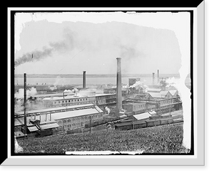 Historic Framed Print, Solvay Process Co.'s plant, Syracuse [i.e. Solvay], N.Y. - 2,  17-7/8" x 21-7/8"