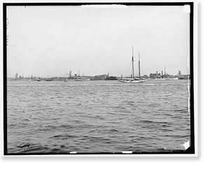 Antique Maritime - Boston, Massachusetts - Harbor and waterfront