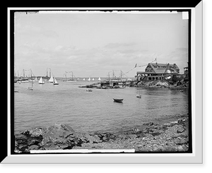 Historic Framed Print, The Harbor, Marblehead, Mass.,  17-7/8" x 21-7/8"