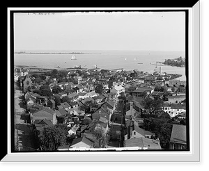 City and harbor, Annapolis, Md. - 2, Vintage Print