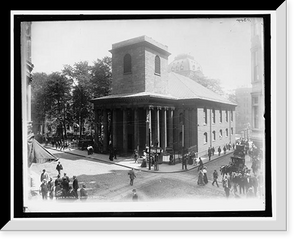 Historic Framed Print, King's Chapel, Boston,  17-7/8" x 21-7/8"