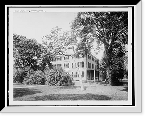Historic Framed Print, Lowell House, Cambridge, Mass.,  17-7/8" x 21-7/8"