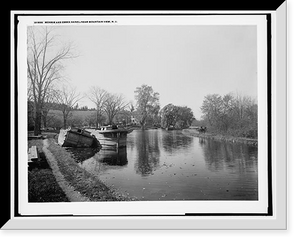 Historic Framed Print, Morris and Essex Canal, N.J., near Mountain View,  17-7/8" x 21-7/8"