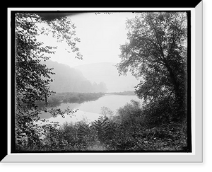 Historic Framed Print, [River above gap, looking down, Delaware Water Gap,Pa.],  17-7/8" x 21-7/8"