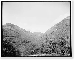 Antique Architecture - White Mountains - Crawford Notch from Willey (1)