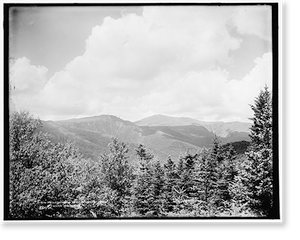 Antique Working Life - White Mountains - Mt. Washington from Prospect