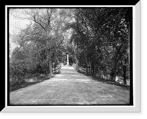 Historic Framed Print, The Bridge and the monument, Concord,  17-7/8" x 21-7/8"