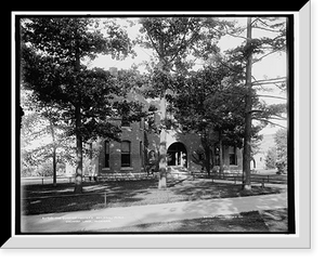 Historic Framed Print, The Quartermasters' building, M.M.A., Orchard Lake, Michigan,  17-7/8" x 21-7/8"