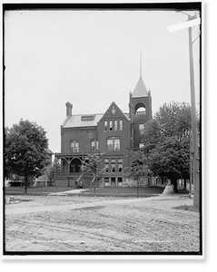 Vintage Building Photo - Psi Upsilon house, Ann Arbor, Michigan