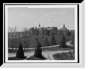 Historic Framed Print, Main building, Wellesley, Mass.,  17-7/8" x 21-7/8"