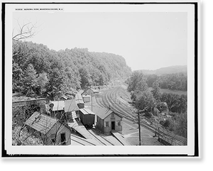 Antique Bird's Eye View - General view, Manunka Chunk, N.J