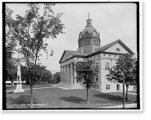 Antique Architecture - Courthouses - Court house, Binghamton, N.Y (1)