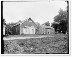 Historic Photo Print - Barns & Farms - David Harum's barn, Homer, N.Y