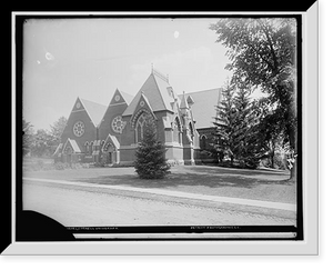 Sage chapel, Cornell University, Vintage Print