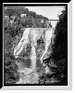 Historic Framed Print, Ithaca Falls,  17-7/8" x 21-7/8"