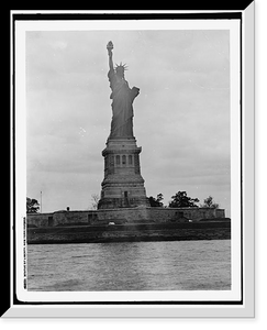 Historic Framed Print, Statue of Liberty, New York harbor,  17-7/8" x 21-7/8"