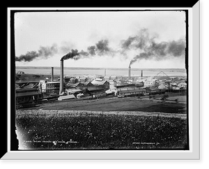 Solvay Process Co.'s works, Syracuse i.e. Solvary, Vintage Print
