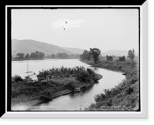 Vintage Americana Print - Pennsylvania - The Susquehanna near Hallstead