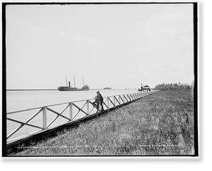 Historic Landscape - Down the St. Clair River from the Flats