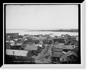 Historic Framed Print, Harbor Point from the bluff, Harbor Springs,  17-7/8" x 21-7/8"