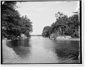 Historic Landscape - Picnic rocks, Kennebunk River, Kennebunkport, Maine