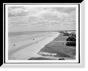 Historic Landscape - Old Orchard, Maine - The Beach - Vintage Wall Art Gift