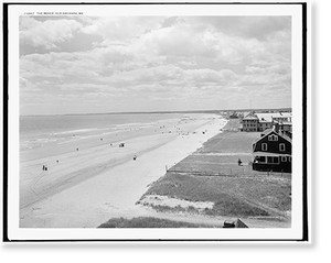 Historic Landscape - Old Orchard, Maine - The Beach - Vintage Wall Art Gift