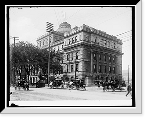 Historic Framed Print, Court house, Montreal,  17-7/8" x 21-7/8"