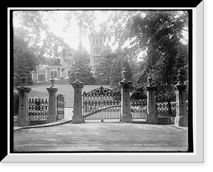 Historic Framed Print, Residence of Hugh Allan, Esq., Montreal,  17-7/8" x 21-7/8"