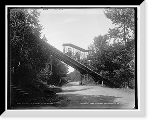 Historic Framed Print, The incline, Mt. Royal Park, Montreal,  17-7/8" x 21-7/8"