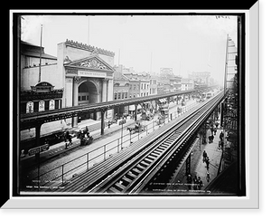 Historic Framed Print, The Bowery, New York,  17-7/8" x 21-7/8"