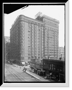 Historic Framed Print, Great Northern Building & Hotel, Chicago,  17-7/8" x 21-7/8"