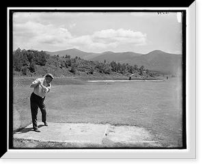 Vintage Sports Photo - Mount Pleasant golf links driving from tee no. 2