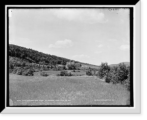 Historic Framed Print, Mount Pleasant golf links, Mt. Pleasant House from tee no. 6,  17-7/8" x 21-7/8"