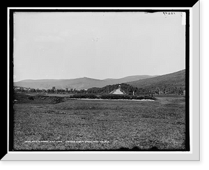 Historic Framed Print, Mount Pleasant golf links, towards eighth green from tee no. 8,  17-7/8" x 21-7/8"