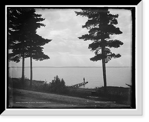 Historic Framed Print, Glimpse of Little Traverse Bay, Mich.,  17-7/8" x 21-7/8"