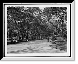 Historic Framed Print, The Mall, Central Park, New York, N.Y.,  17-7/8" x 21-7/8"