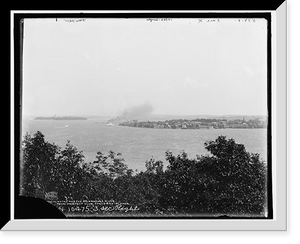 Historic Framed Print, Clayton and the St. Lawrence River, from Prospect Club, Thousand Islands - 2,  17-7/8" x 21-7/8"